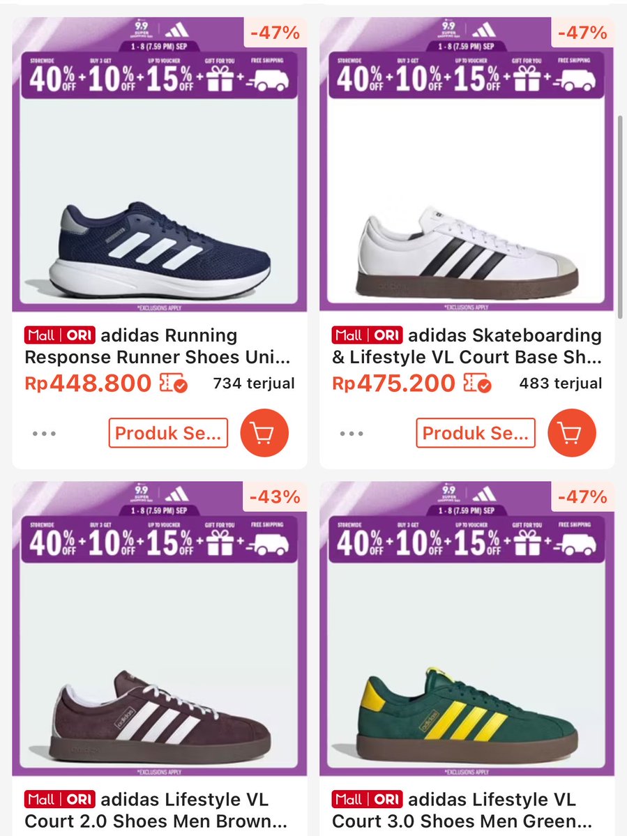 girljaeee's tweet photo. in this economy, emang boleh SEMURAH ini? dapet adidas ori cuman 500 ribuan, biasanya 1 jutaan, langsung buru buru co takut kehabisan🥹💗 https://t.co/U4kZKYkE1Q