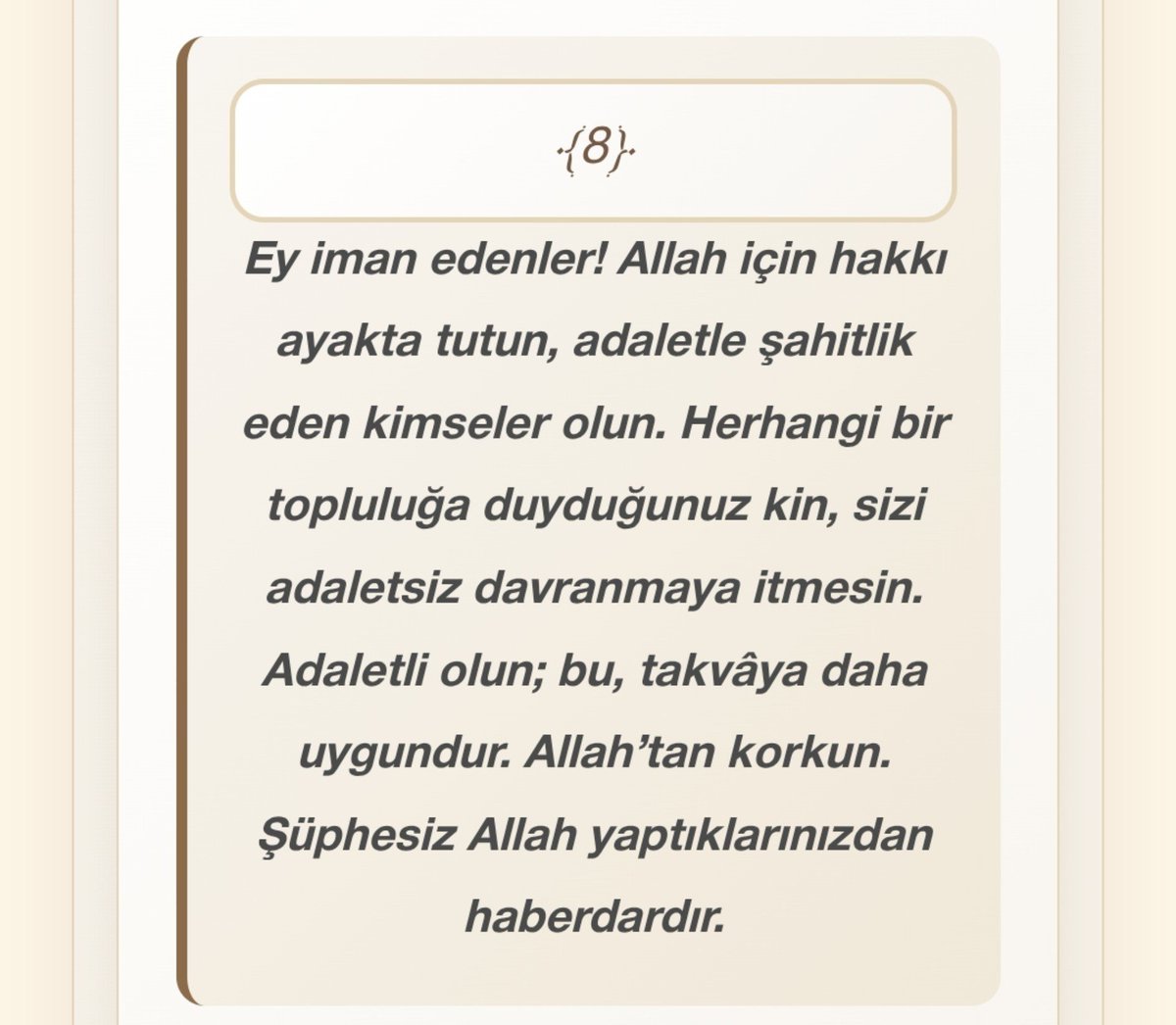 s_rasena's tweet photo. Maide suresı 8.ayet https://t.co/LS16sC9GTV