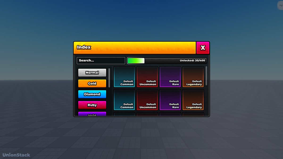 UnionStack_'s tweet photo. ✦ | Cartoony / Stud Index UI
@ unionstack on discord 🤠
#Roblox #RobloxDev #UI #RobloxUI https://t.co/61EskmYBZT