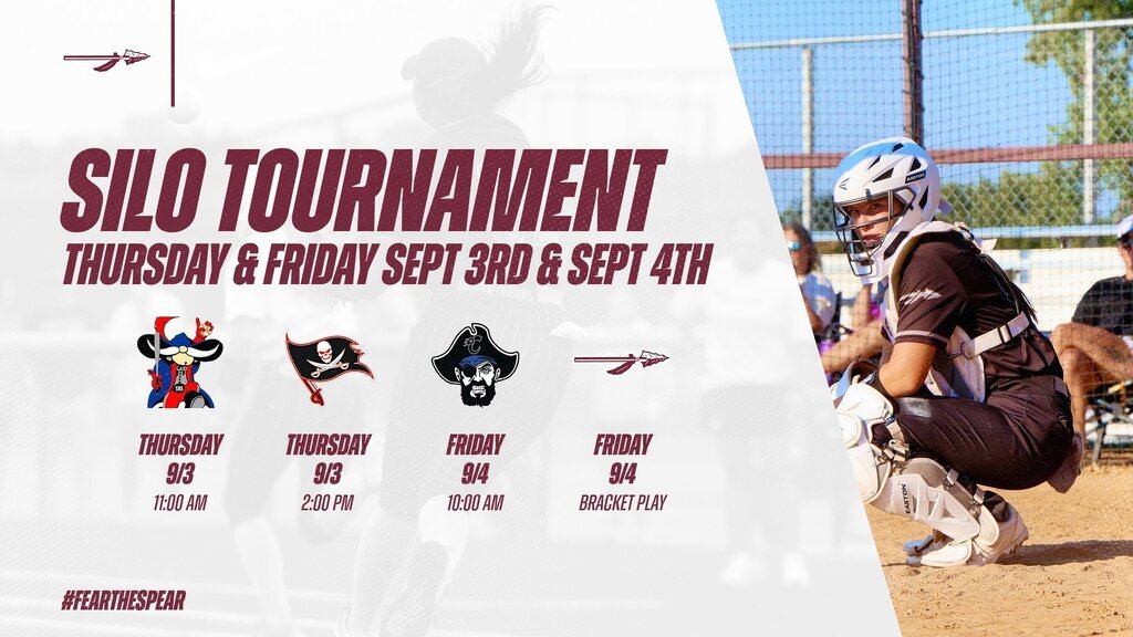 SeqIndians's tweet photo. 🥎 LADY INDIANS GAMEDAY | SILO TOURNAMENT 🥎

📅 Thursday, September 3
🥎 vs. Silo — 11:00 AM
🥎 vs. Poteau — 2:00 PM

📅 Friday, September 4
🥎 vs. Cyril — 10:00 AM
🏆 Bracket Play to Follow https://t.co/X1qF7huVYp