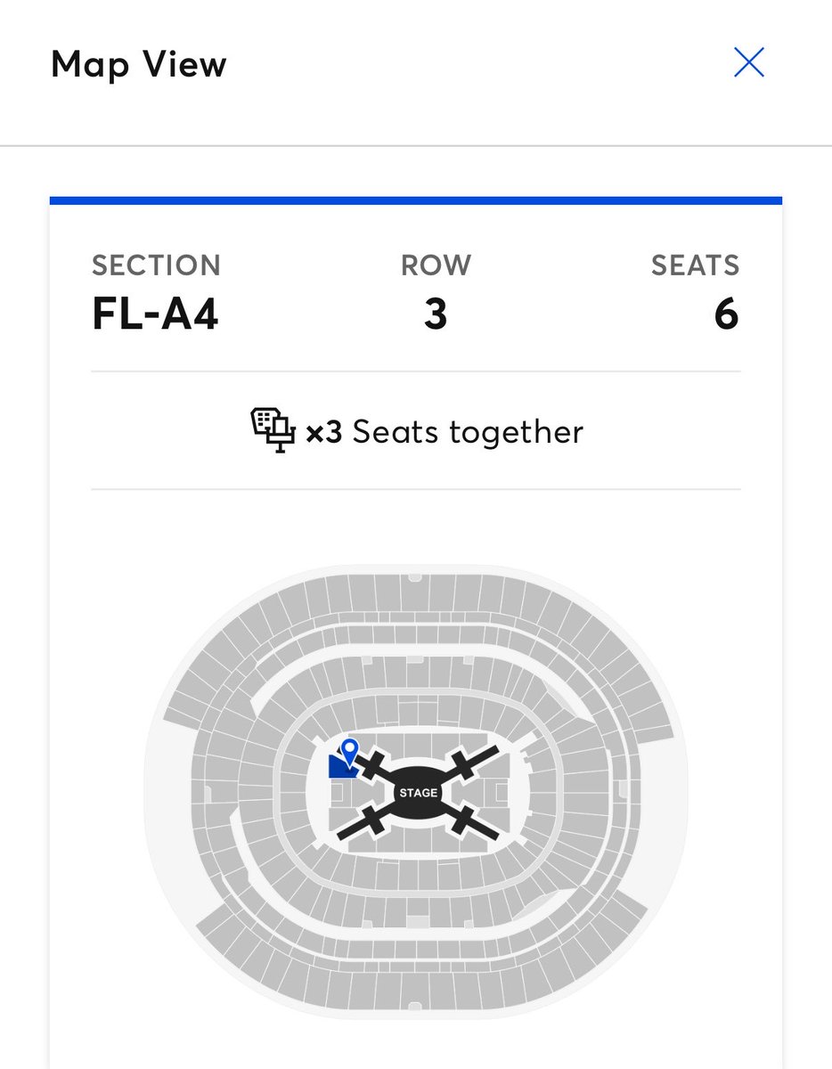 27jellyi's tweet photo. Sect A4 row 3- 1 ticket available 

05/09 soundcheck VIP

I can provide proofs, other social media, face time, anything you want
PayPal g&amp;s only 

Dm if you interested!!

#btsinla #arirangtour bts in la https://t.co/MHAGOiwmq8