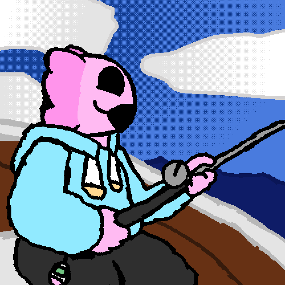 melonbreadyup's tweet photo. jimmy fishing
(don't worry he throws them back in the water)

#artㅤㅤㅤㅤ #ocart https://t.co/cCWoxzWSWt