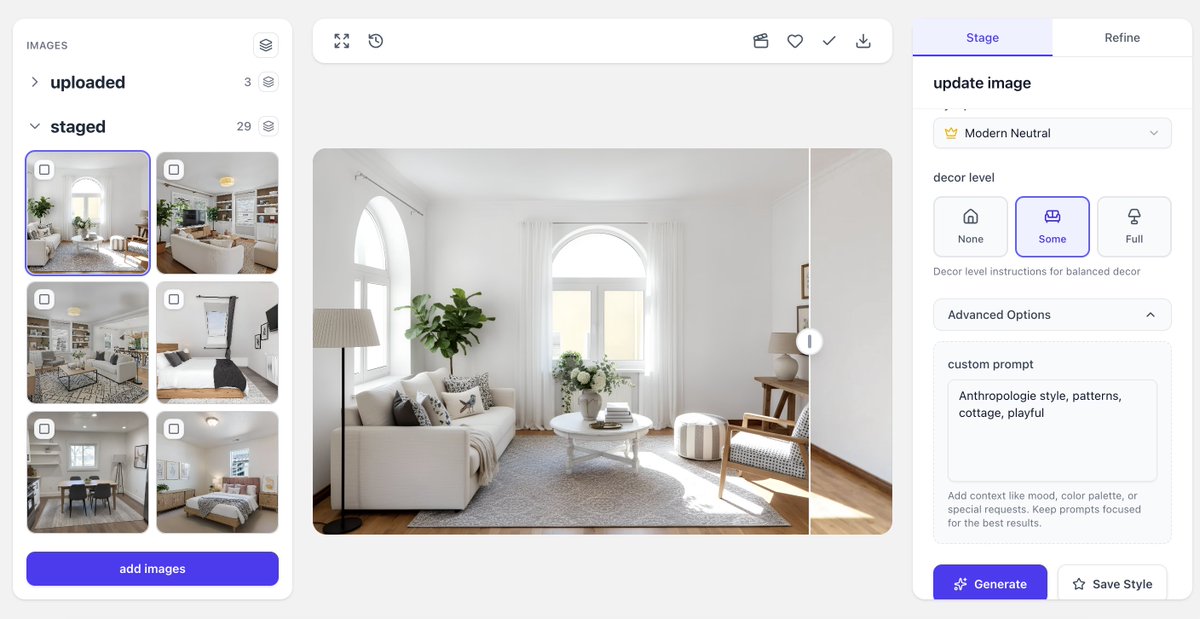 jordansEngine's tweet photo. Testing my virtual staging app. I'll post one staged room every day for the next month and see what happens.

Mostly using stock photos because I don’t want to use anyone’s listing without permission. If you want a room staged for free, send me a photo 🙂

Here's day #1! https://t.co/xNMwJcXWtk