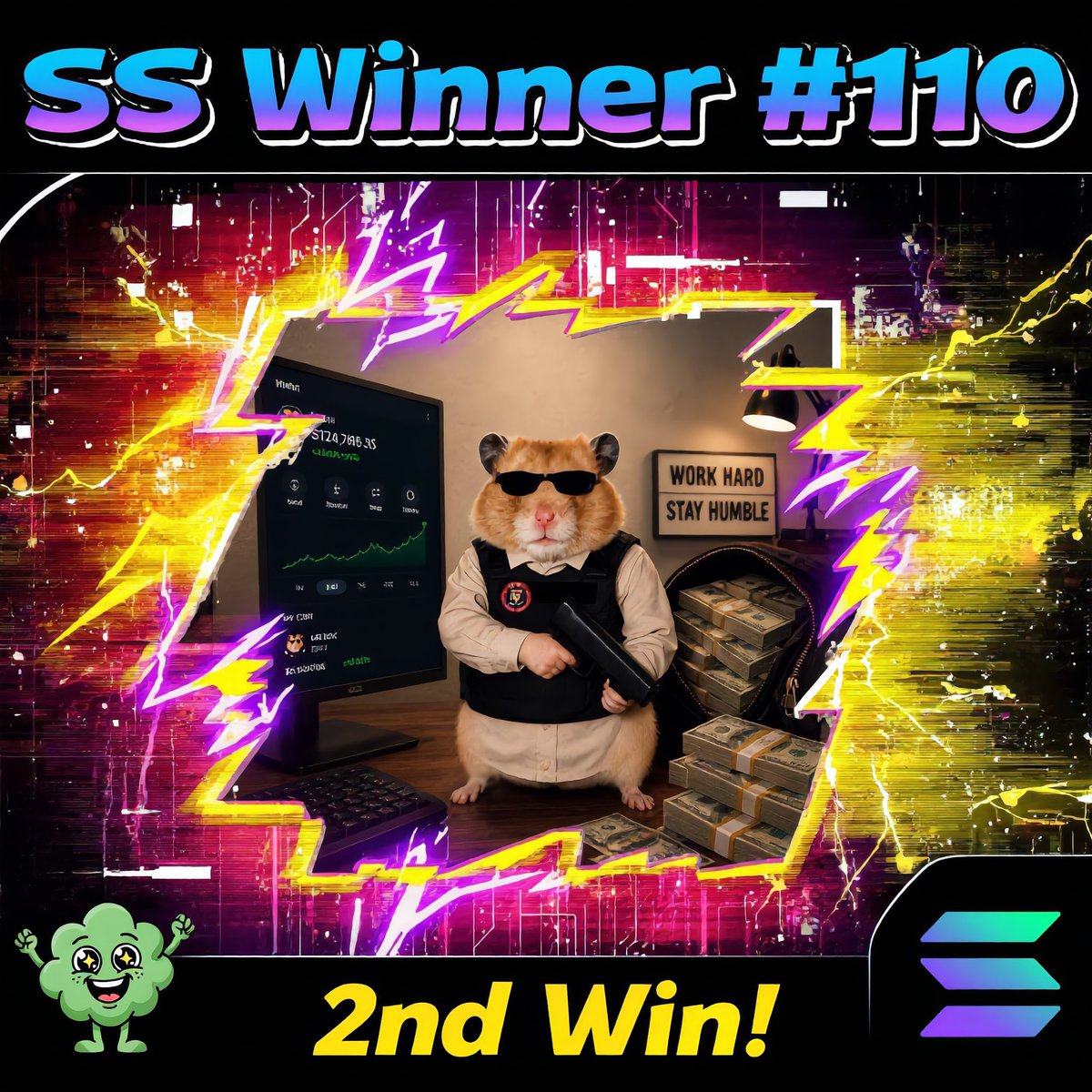 CryptoSmurf44's tweet photo. SMURF SPOTLIGHT V2 WINNER!Day 110
🟡 2nd Win! 🟡

Congrats to @Rexammy
  - DM addy 🤑

Winner Requirements:
✅️ Follow @Rexammy
✅️ Follow @fartkmmonsolana
✅️ Like, RT, &amp; Comment
✅️ Be Original

2 WINS = $50 in $SOL.
New random winner announced every 24hrs. https://t.co/q7IdgLbPsq