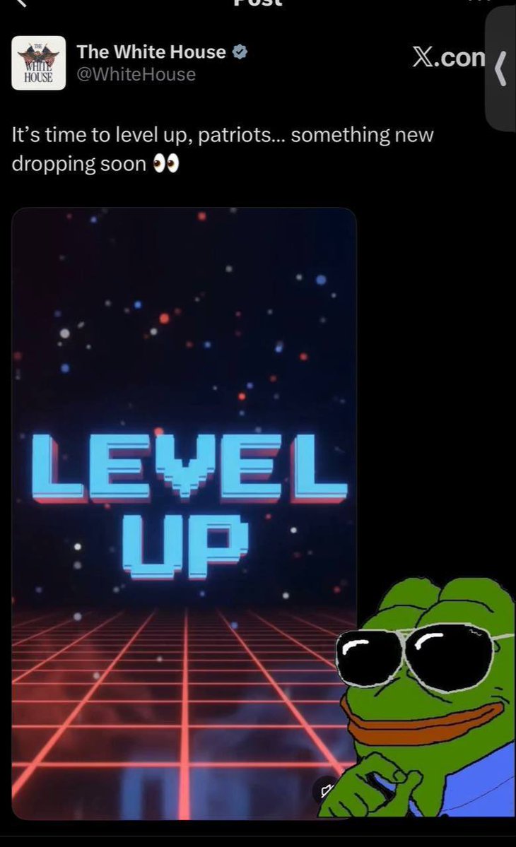 MJTruthUltra's tweet photo. White House…

Level up. Something new dropping soon.

Better not be a NFT lol https://t.co/mOBKzt30Y5