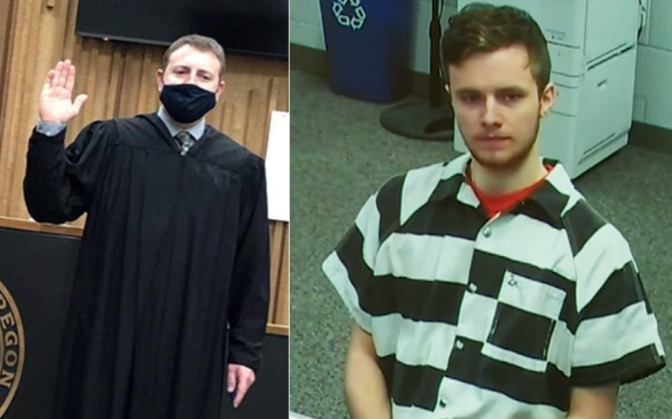 libsoftiktok's tweet photo. Rayden Coleman just got 0 jail time for plotting to blow up ICE agents after a sweetheart plea deal approved by Oregon judge Michael T. Clarke.

The judge sentenced him to time served (ONLY 75 days) and three years' probation.

“Justice” https://t.co/kOqGisAfP0