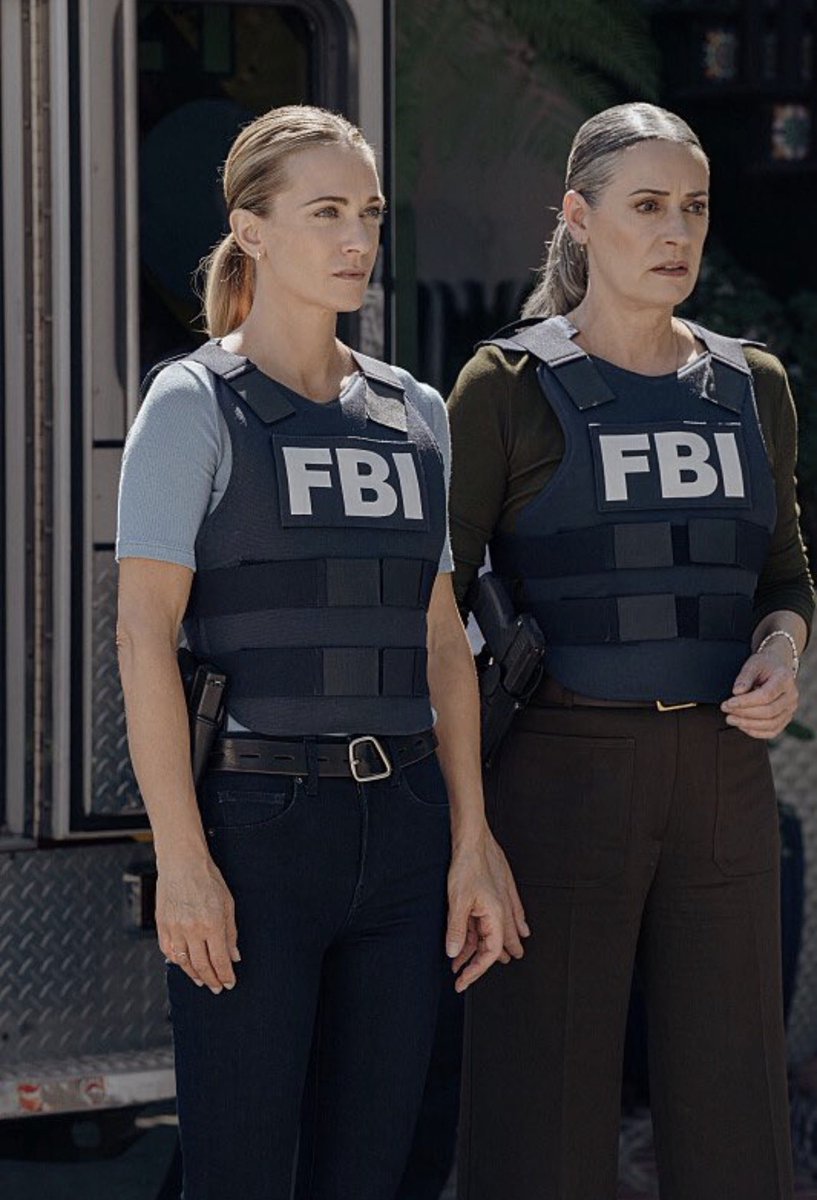 SofieHaulrich's tweet photo. On screen vs. behind the scenes 🎥 
Thank you Criminal Minds for giving us these two goofballs 😍 

@pagetpaget @ajcookofficial @criminalminds https://t.co/c6rjeszkWz