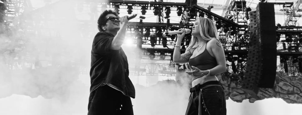 MTV's tweet photo. Am I "STILL" replaying this music video from #VMA nominees @karolg and @BrunoMars? Absolutely 🙂‍↕️ https://t.co/Dl0eWI7uAf