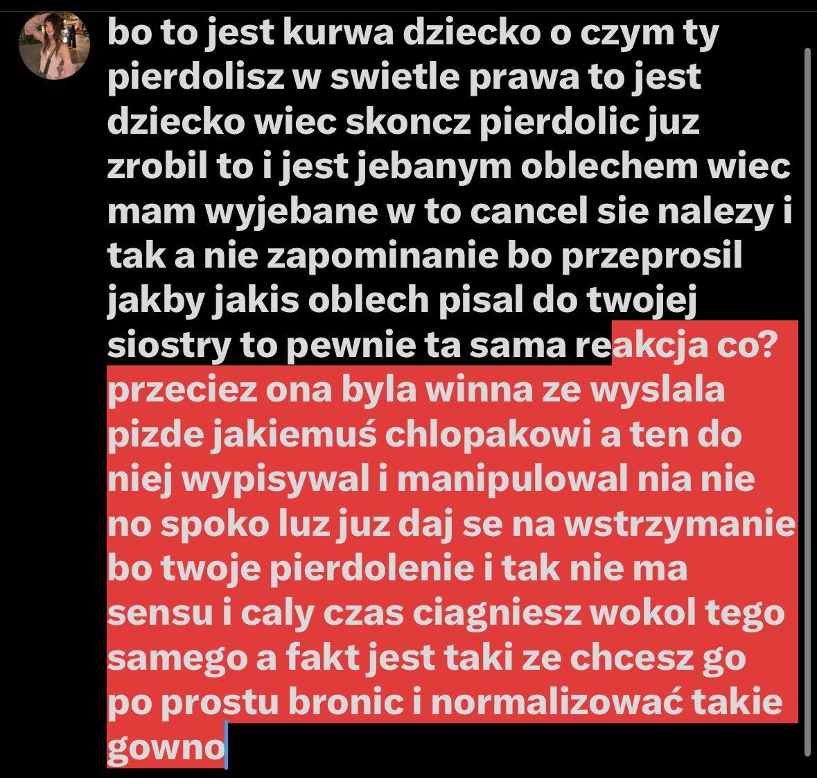 mitzkap's tweet photo. @adorio12 i juz odpusc sobie odpisywanie kolejny raz to samo, szkoda czytac i fakt ze trzeba byc az tak bezrobotnym aby dawac takie chujowe rozprawki jest żenujące tymbardziej w twoim wieku ale chyba niestety niektorzy dojrzewają pozniej ehh https://t.co/LpkHR5MooD