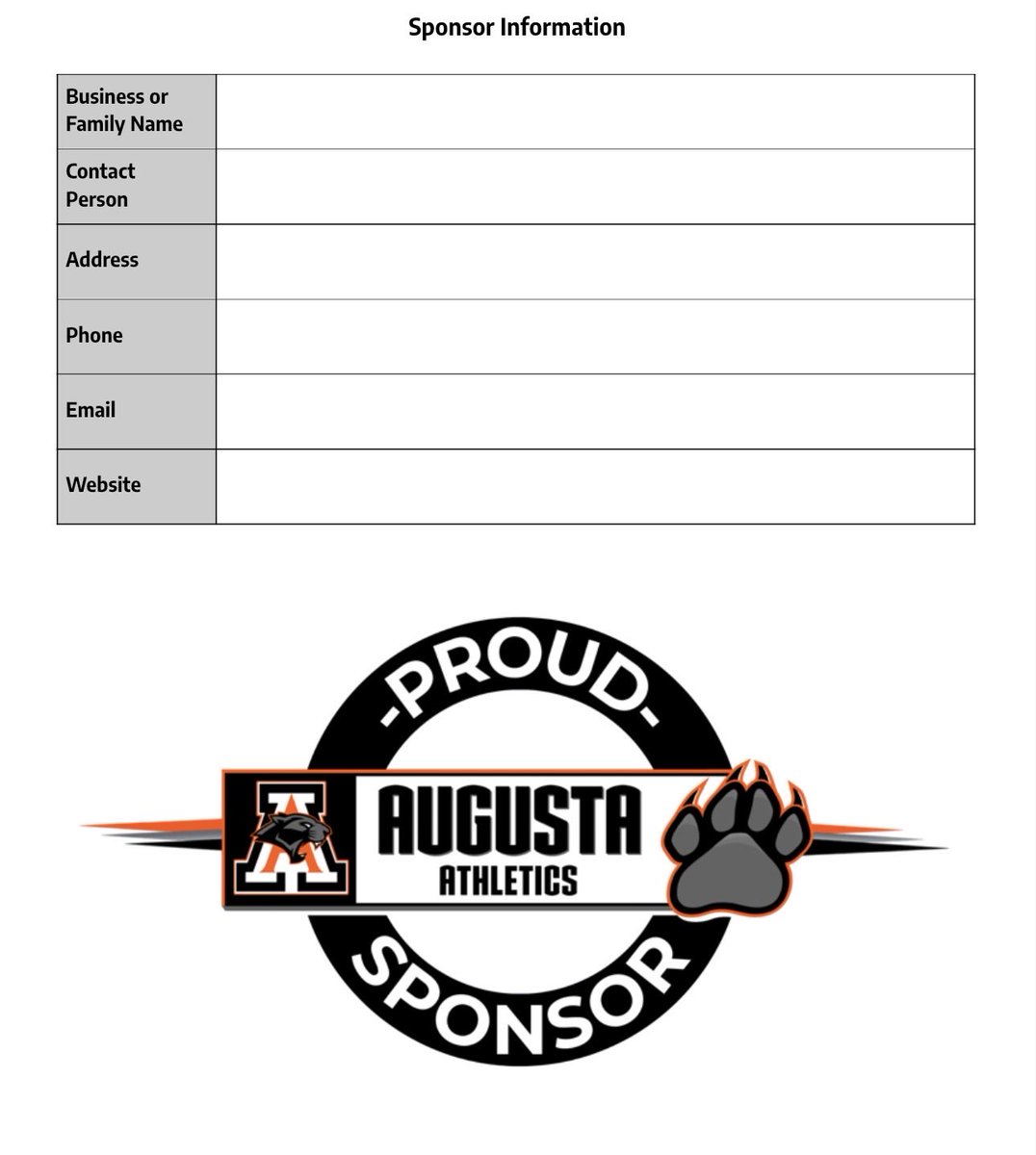 AtownBBall's tweet photo. Augusta Athletics: Business &amp; Community Sponsorship Program

We want everyone to know about our Sponsorship Program. 

If you or anyone you know is interested, please reach out and let us know!

Thank you! https://t.co/AcUf4KWztU
