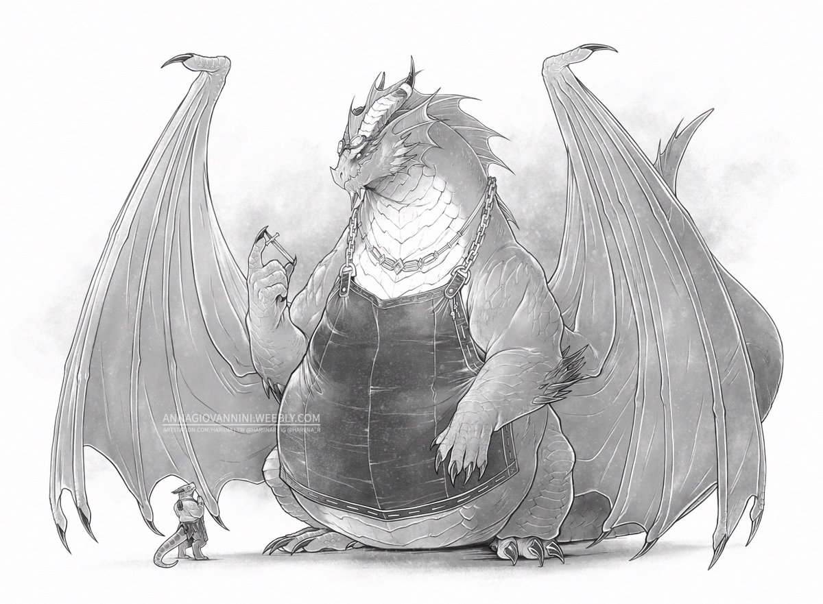 HariinaR's tweet photo. Blacksmith Thorberlax in dragon form, for FinesseFantasy! 🔥⚒️ https://t.co/U6lSGM8iIZ