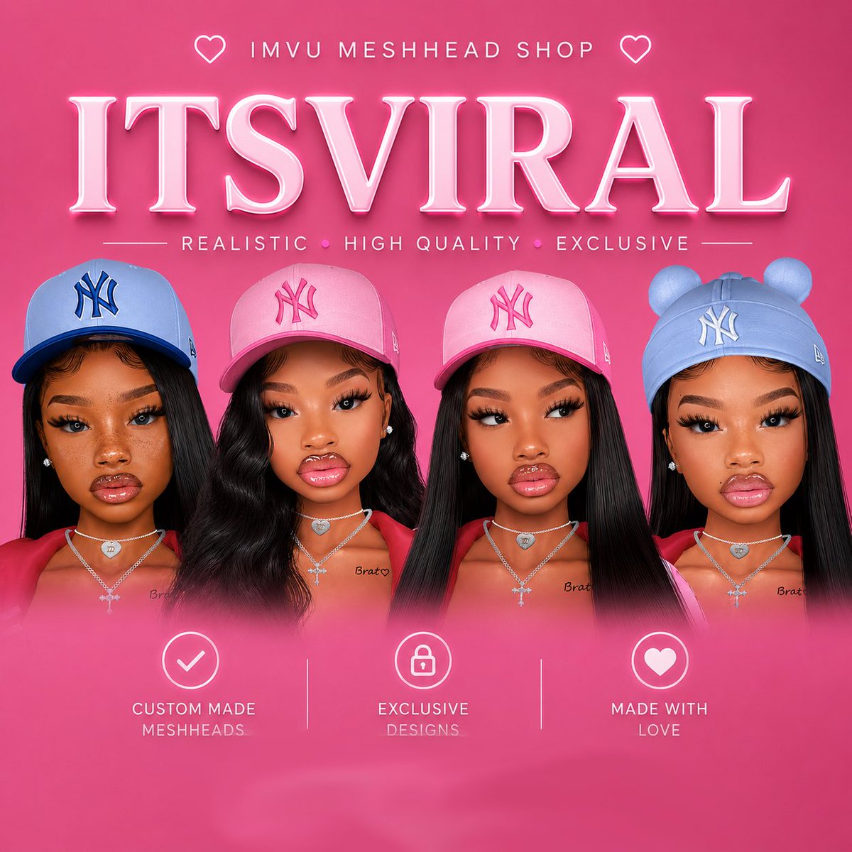 SierraGoatedVU's tweet photo. Shop itsviral ๐ณ
#IMVU #IMVUMESHHEADS #IMVUSHOP https://t.co/i0c67Uvl3E