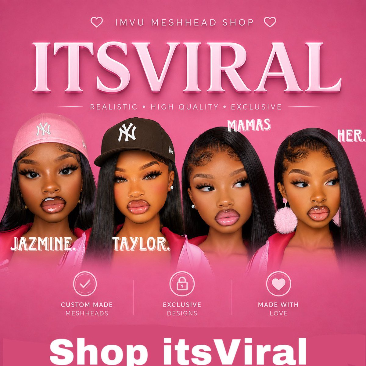 SierraGoatedVU's tweet photo. Shop itsviral ๐ณ
#IMVU #IMVUMESHHEADS #IMVUSHOP https://t.co/i0c67Uvl3E