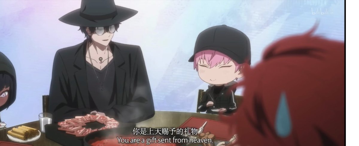 fatealigned_'s tweet photo. #LCS3E5 

Also friends sorry, to the xiaochen shippers but he was definitely talking to BOTH LTC and AY. I think that, he sees anyone born with abilities to be a gift because they were born special. Also the way they made them chibis was a little weird to me, like are they trying to show that they are both still kids at the end of the day? Cuz yeah, 19 it still a kid to me, so like they are both very young. 

I also think ppl are misunderstanding the ‘friends’ term that lx is using. He’s referring to ppl like them, ppl with powers as friends. He said it himself, they are powerful and he wanted them to be united. Which is an interesting notion.