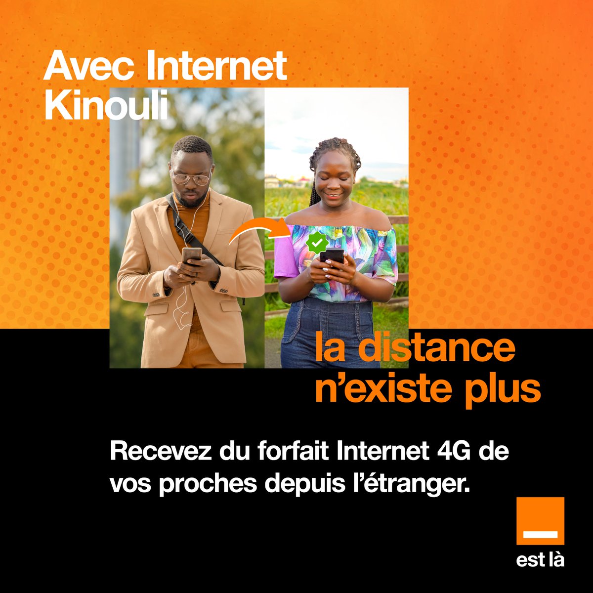 Orange_Mali's tweet photo. Toujours plus proches avec Internet Kinouli !
Vos proches à l’étranger peuvent vous offrir jusqu’à 25Go de forfait dès 250F sur : https://t.co/O22Oql4ORg

#Forfait #Internet4G #InternetKinouli #OrangeMali #OrangeEstLà https://t.co/YSTzSLYrW1