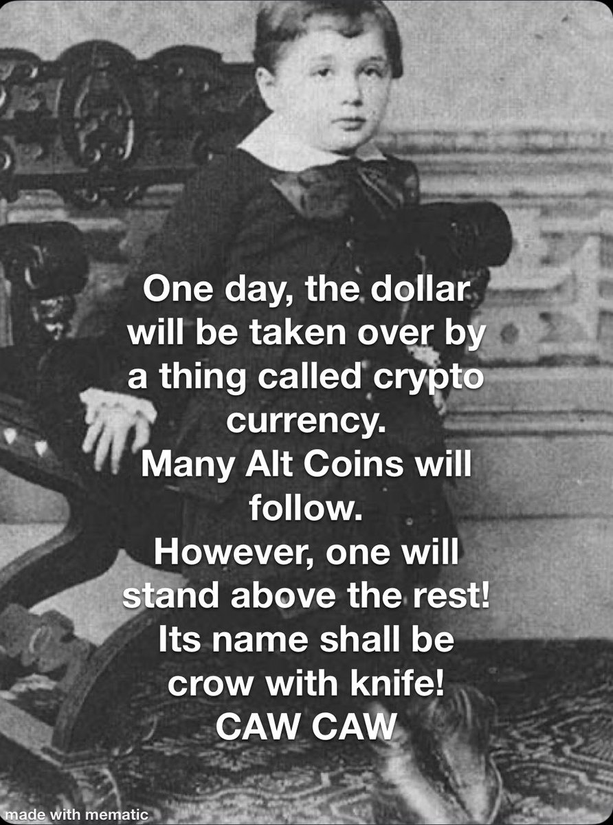 PennyBlvd's tweet photo. Buy @crow_with_knife $CAW
Be part of history https://t.co/w1E1CPpCNv