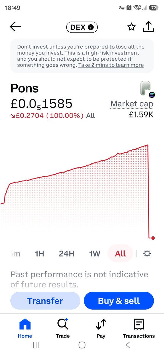 BrianDa30586367's tweet photo. Hey @coinbase and @RobinhoodCrypto  wtf has happened to my #pons https://t.co/y8zfjFmvtC
