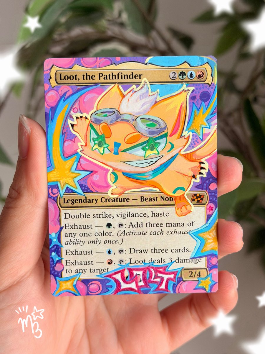 Milkbeangg's tweet photo. WATCH OUT he comin!!! ⭐️ I freakin adore this little monster bean. Needed my own variation of him for my decks! *•. https://t.co/4Sgw2sq466