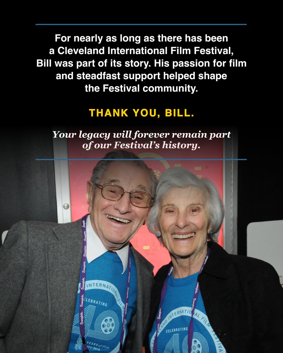CIFF's tweet photo. In loving memory of Bill DeCapite. For nearly as long as there has been a Cleveland International Film Festival, Bill was part of its story. 

Thank you, Bill. CIFF is better because you were part of it. Your legacy will forever remain part of our Festival’s history. https://t.co/TyMwHwDOlE