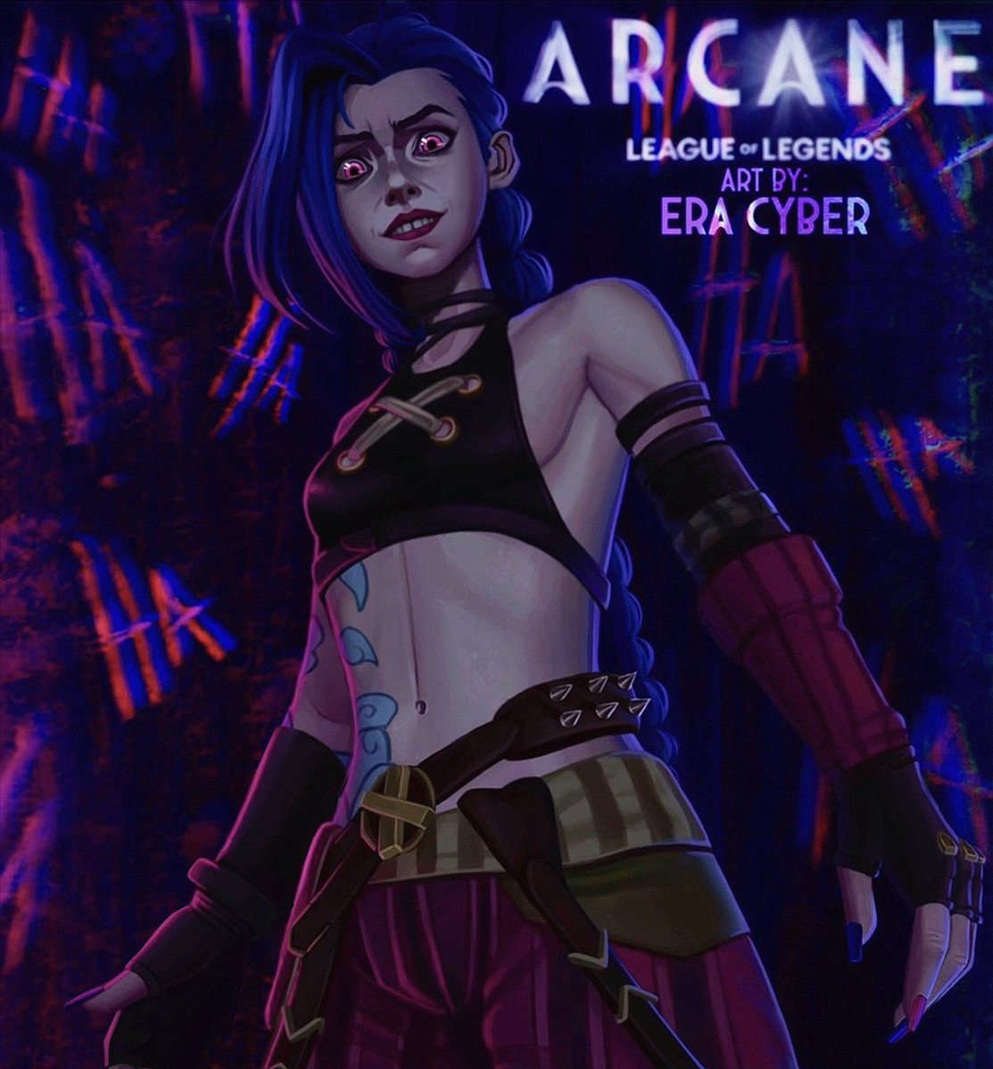 EraCyberPunk's tweet photo. She looks perfectly sane to me..
#jinx #arcane https://t.co/LaUSlEeL9O