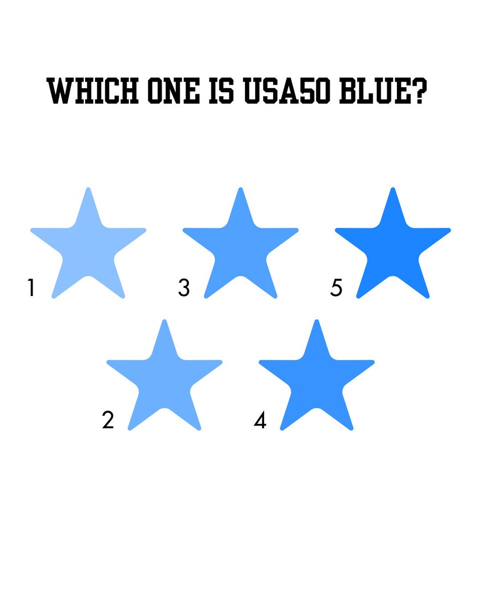 USA50Official's tweet photo. 【DO YOU KNOW USA50’S COLORS】
-`♡´- =================== -`♡´-
Test your knowledge of USA50’s branding by picking the correct shade of each color! Send your results in the comments!
“Check the image attached to play the game”
#kaigaiidol #overseasidol #海外アイドル #アイドル https://t.co/g9sLYAqfOd