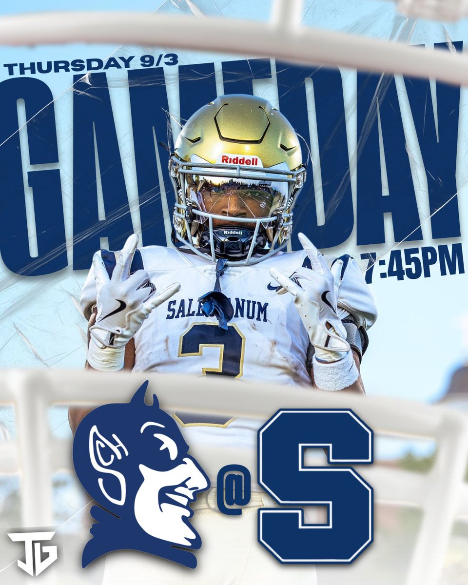 Salesianum's tweet photo. IT’S GAME DAY. THE SALS ARE BACK!

Salesianum Football opens the 2026 season tonight under the lights at Abessinio Stadium as the Sals take on Springside Chestnut Hill in the Pigskin Classic.

🏟️ Abessinio Stadium
⏰ 7:45 PM Kickoff
🏈 Salesianum vs. Springside Chestnut Hill

The wait is over. Let’s pack Abessinio and start the season right. Ticket information available at https://t.co/lOpPLdaN2Z.