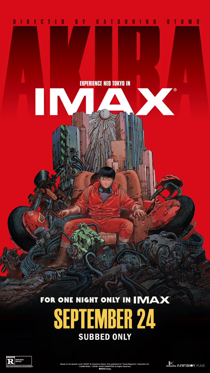 thecinemafans's tweet photo. Now Seated for Akira on the big IMAX screen. 
#Akira https://t.co/mQDRgjfQbo
