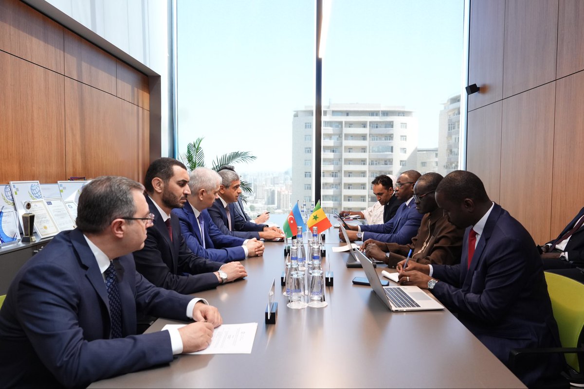 OICLabourCentre's tweet photo. A high-level delegation of the Republic of Senegal, headed by Mr Mamadou Lamine Dianté, Minister of Civil Service, Labour and Public Service Reform, paid a working visit to the Republic of Azerbaijan on 3–4 September 2026 at the invitation of the Labour Centre of the Organisation of Islamic Cooperation (#OICLabourCentre). Organised and facilitated by the OIC Labour Centre, the visit aimed to strengthen bilateral cooperation between #Azerbaijan and #Senegal as OIC Member States and to promote closer institutional engagement in the fields of #SocialProtection, labour, employment and other areas of mutual interest.

On 3 September 2026, as part of the visit, Mr Mamadou Lamine Dianté held a bilateral meeting with Mr Anar Aliyev, Minister of Labour and Social Protection of the Population of the Republic of Azerbaijan. Mr Azar Bayramov, Director General of the OIC Labour Centre, participated in the meeting.

The discussions addressed #Labour, #Employment, social dialogue and the digitalisation of social services. The two sides also considered future cooperation between their respective ministries and the development of an appropriate legal framework to support it.

Mr Anar Aliyev outlined Azerbaijan’s ongoing reforms in the social sphere, including the DOST model and the country’s experience in the digitalisation and delivery of social services. He noted Azerbaijan’s readiness to share relevant experience with Senegal, including in labour relations, the establishment of DOST centres and the application of digital solutions in social service delivery.

Mr Mamadou Lamine Dianté welcomed the continued development of relations between the two countries and expressed Senegal’s interest in expanding cooperation between the respective ministries. He placed particular emphasis on maintaining regular exchanges of experience as Senegal advances its own reform efforts.

The meeting reflected the OIC Labour Centre’s role in facilitating direct dialogue and fostering partnerships among #OIC Member States. By facilitating engagement between the labour authorities of Azerbaijan and Senegal, the Centre supported bilateral cooperation in line with its mandate to advance #DecentWork, employment and social protection across OIC Member States.