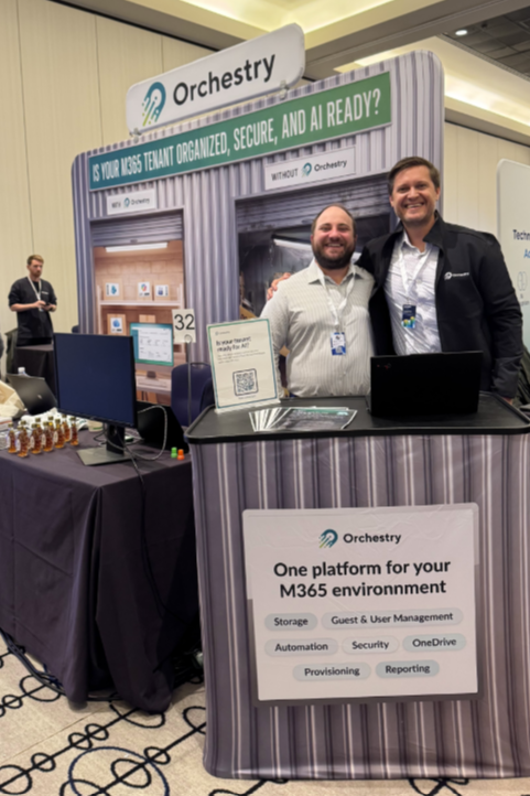 OrchestrySoft's tweet photo. We’re here at the Microsoft 365 Summit in Vancouver!

Got storage, AI, or governance problems? Let’s talk.

If you’re here too, come say hi and meet the team. 👋

#M365 #Governance #AI #Vancouver https://t.co/lBmrBSHMKy