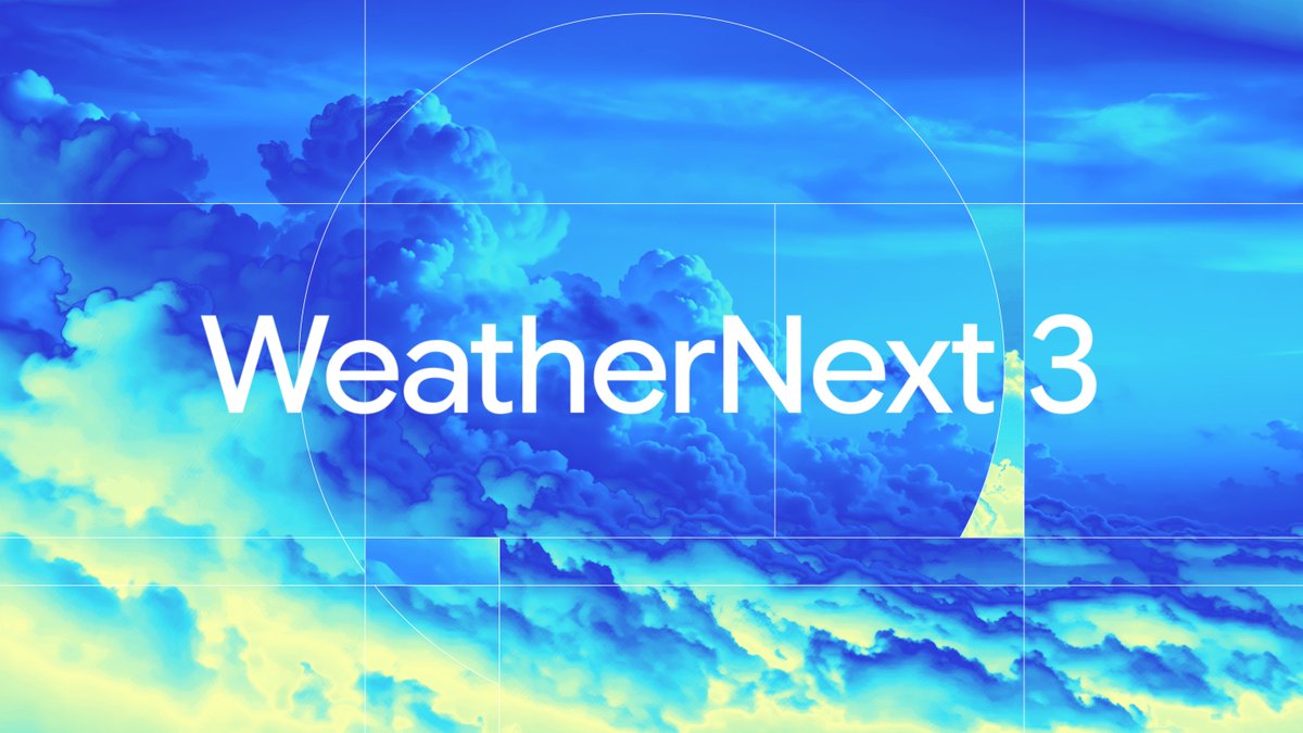 ymatias's tweet photo. Today @GoogleDeepMind and @GoogleResearch are introducing WeatherNext 3 ✨  Our most advanced and accurate AI weather model now learns directly from real-time observations, enabling it to provide timely and more localized predictions for the weather events that impact people the most.
WeatherNext 3 now includes real-time satellite data, hourly refreshes, higher resolution, precise precipitation forecasting, and clean energy variables.
Some of the key aspects of this release in 🧵👇