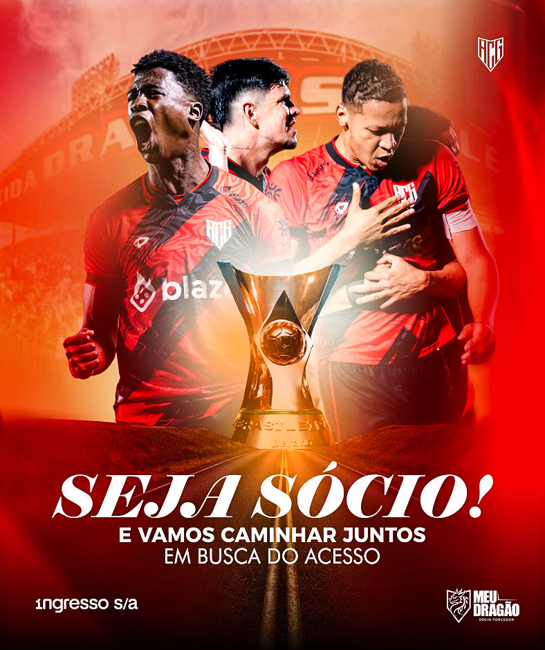 ACGOficial's tweet photo. 🇹🇹🏟️Momento decisivo requer união de todos. Seja Sócio Meu Dragão e dê aquele incentivo pro time. Plano Semestral com preços atualizados, nunca foi tão fácil e em conta ser sócio-torcedor do Atlético Goianiense. É o sócio Meu Dragão rumo a Série A.🐉🔥

#OrgulhoAtleticano #DNACampineiro #SócioMeuDragão