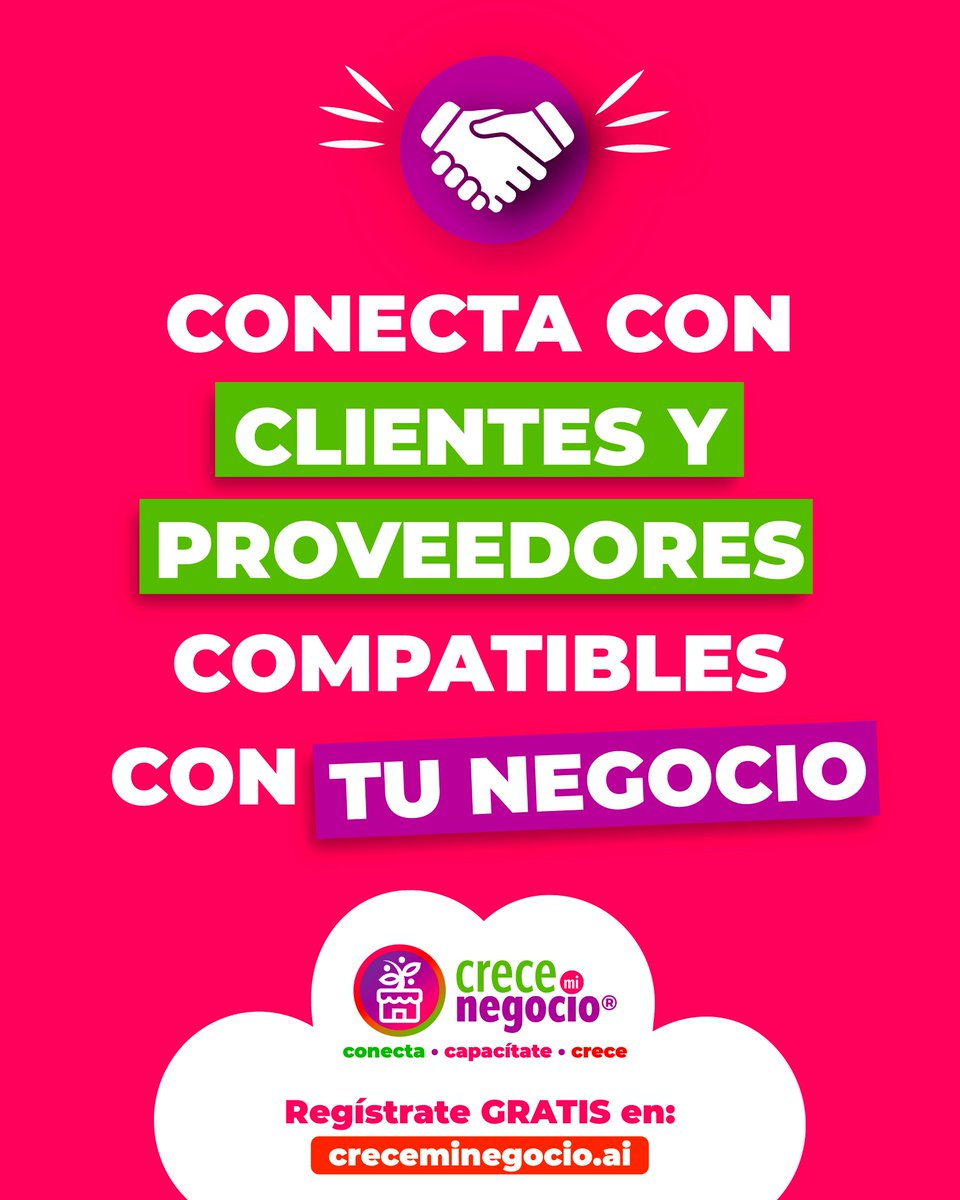 Nuestro Match Empresarial conecta tu negocio con empresas verificadas que pueden ayudarte a crecer.   🚀 Haz Match empresarial ahora, regístrate GRATIS en 