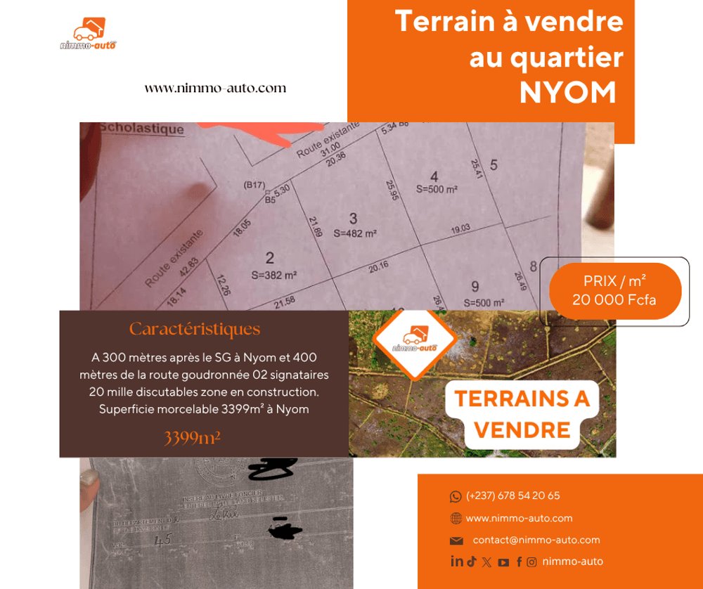 NimmoAuto's tweet photo. Terrains à vendre — WhatsApp 678 54 20 65
#NimmoAuto https://t.co/im6Yjsw4lG