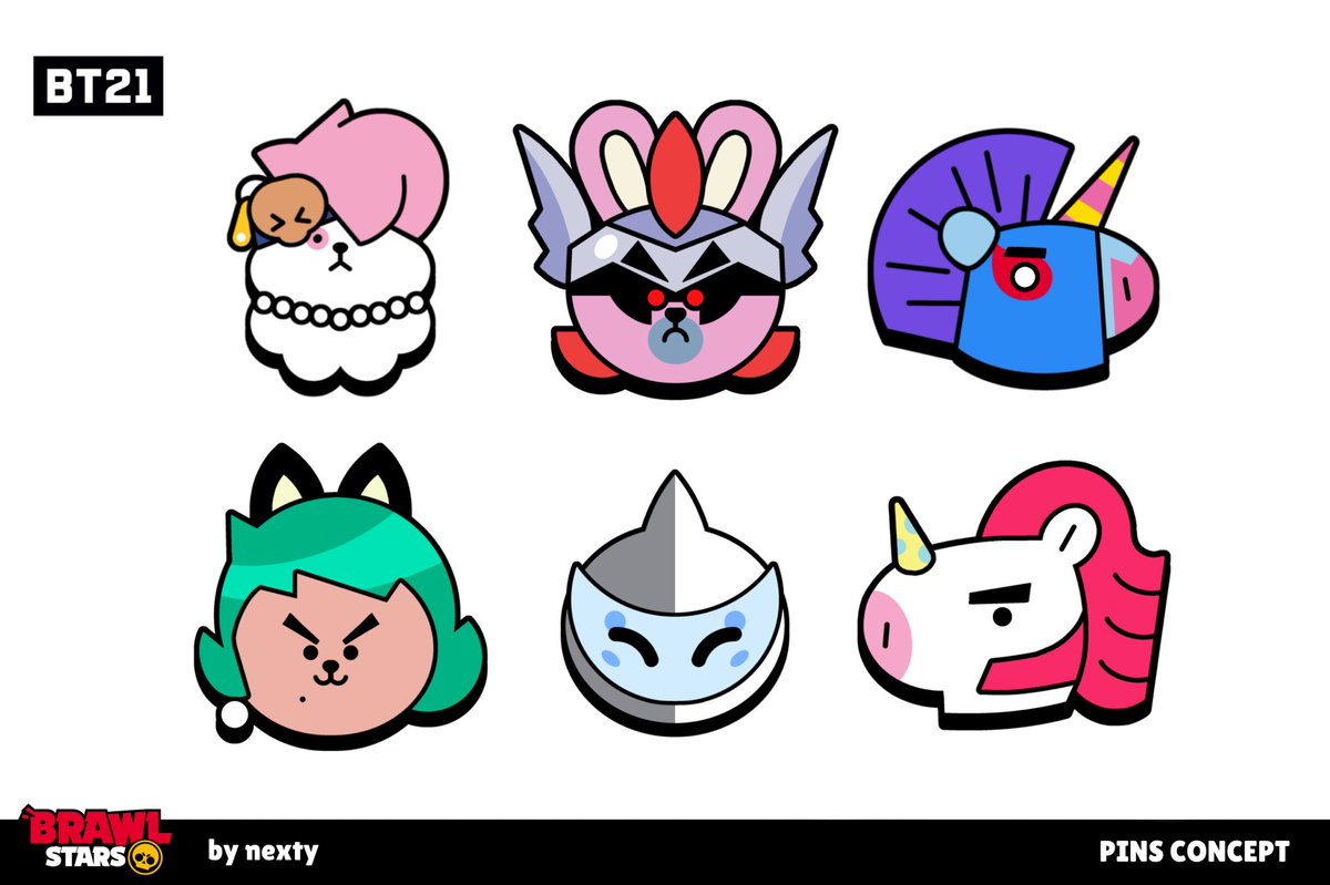 nextyart's tweet photo. BT21 X Brawl Stars is back ! 💖
But it's concept by meee
First skin is:
DAMIAN C-GUL ! 💪

A whole week of skin concepts is waiting for u!
One new skin every day. Follow me and stay tuned!

Want to see all skins now? 
ArtStation project link is in the comments🔗
#BrawlStars https://t.co/t8xwUYa5Gv