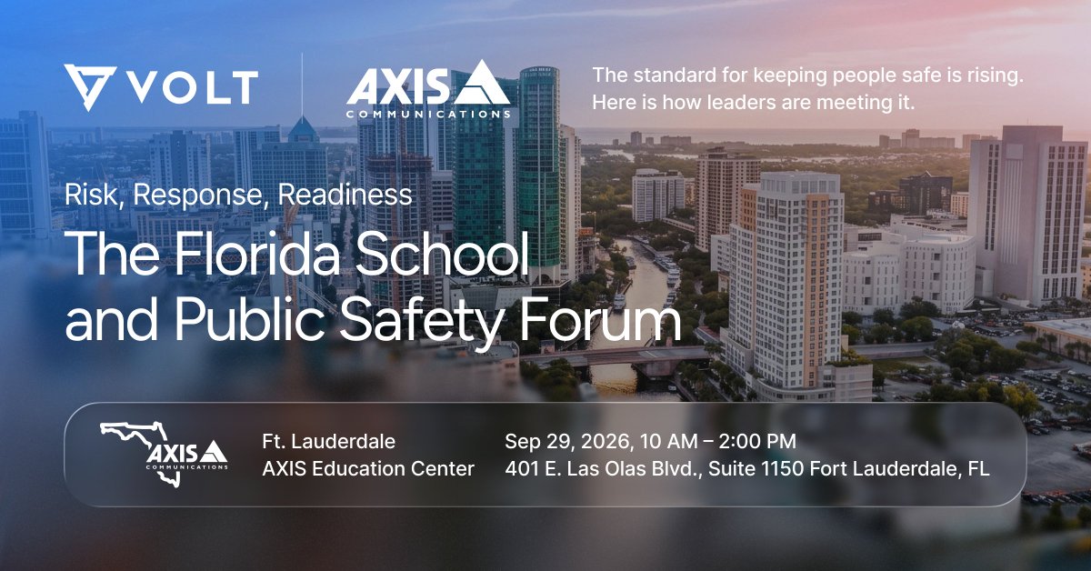 VOLT_AI's tweet photo. For the first time, 3 of Florida's most influential school safety voices come together: Lori Alhadeff, Jim Horne, and Rep. Alex Rizo. Sept 29, Fort Lauderdale in this event hosted by VOLT: Risk, Response, and Readiness for Florida Schools
https://t.co/GmyxhxFRQ0 https://t.co/bGfUZiwa70