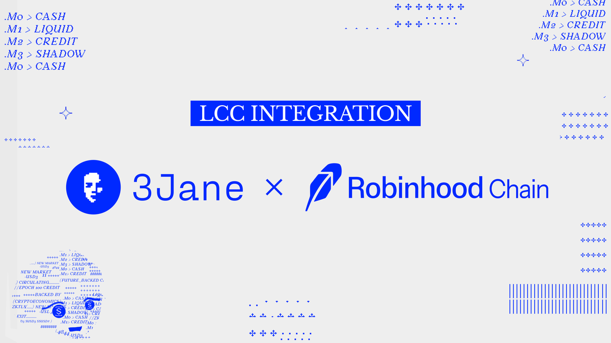3janexyz's tweet photo. Robinhood Chain assets now count toward LCC capitalization

Earn yield on ~$800m in tokenized equity pairs and pool2's whilst harvesting standby fees on the same $1 by promising to fund a capital call https://t.co/Kpoz7P8Cvk