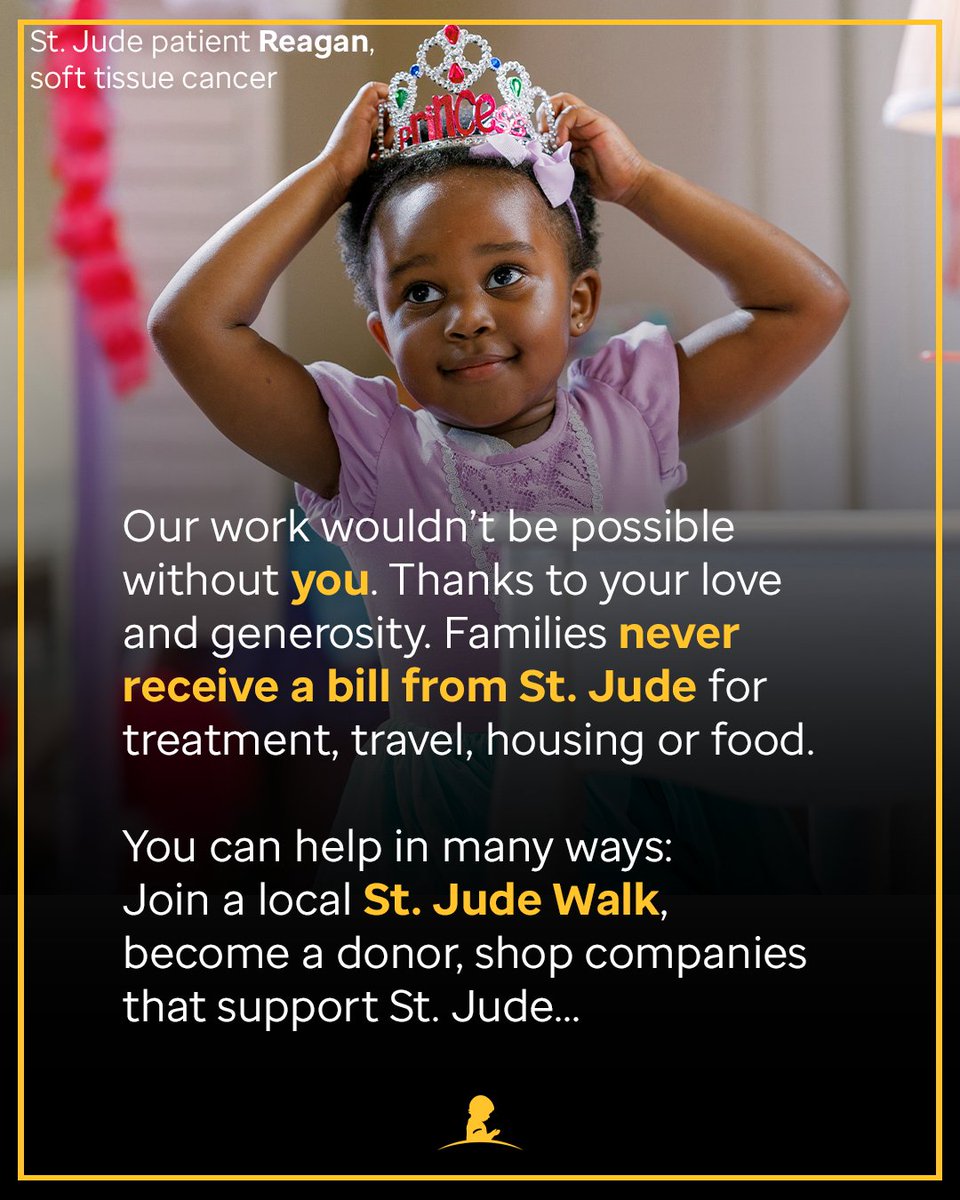 StJude's tweet photo. Let's give them tomorrow. 💛 https://t.co/ZtiWStrDGI