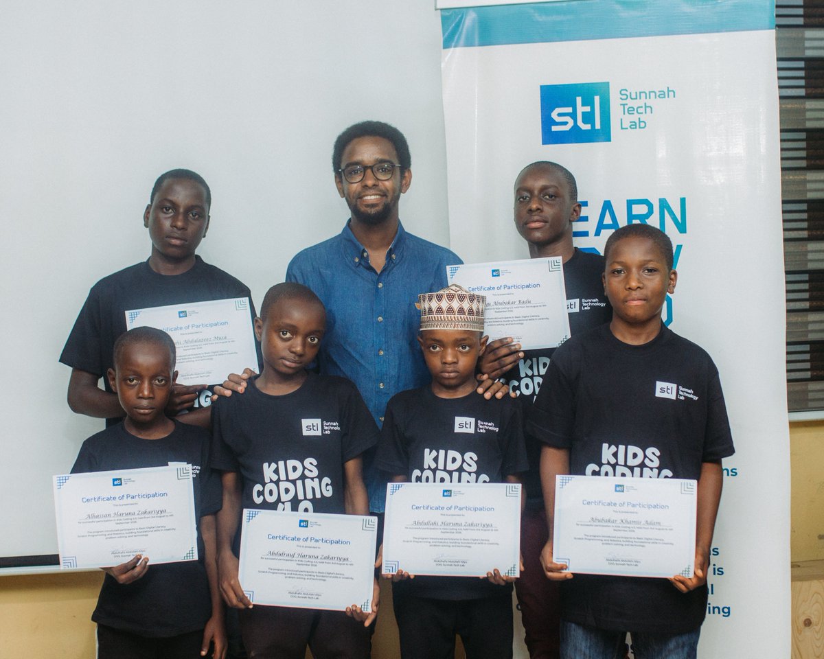sunnahtechlab's tweet photo. Today marks the conclusion of Kids Coding 4.0 at Sunnah Tech Lab. From basic digital skills to Scratch and Tinkercad, our children have learned, created and grown. We are proud of their progress! https://t.co/004PkWn7N3