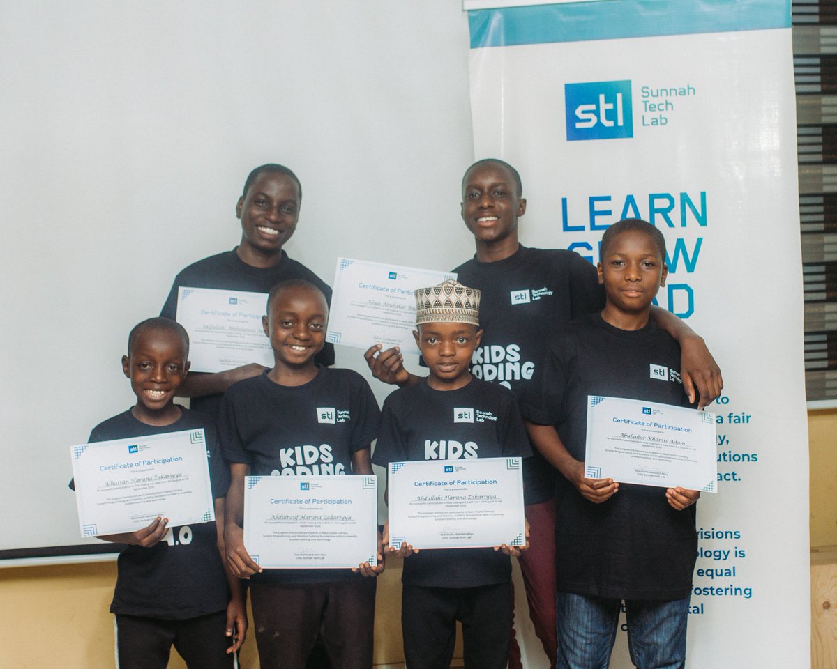 sunnahtechlab's tweet photo. Today marks the conclusion of Kids Coding 4.0 at Sunnah Tech Lab. From basic digital skills to Scratch and Tinkercad, our children have learned, created and grown. We are proud of their progress! https://t.co/004PkWn7N3