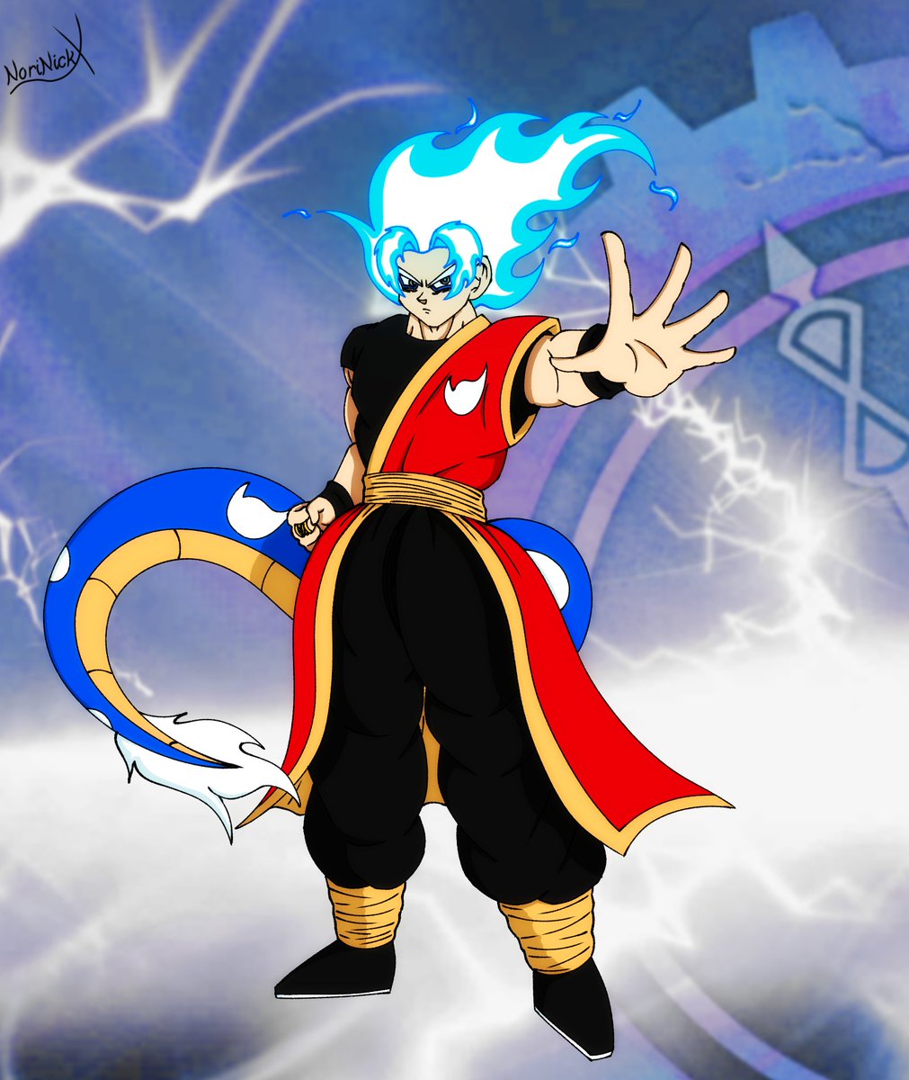 NoriNickX's tweet photo. "This is...
Our real power?"

Haven't decided on a name yet but this will be Guardian Of Time's true form once Nori figures out how to unlock it. Suggestions for the name are appreciated!

Also don't expect to see Nori using this until it shows up in the webcomic
#OC #Dragon_Ball https://t.co/pgPrFnYsI3