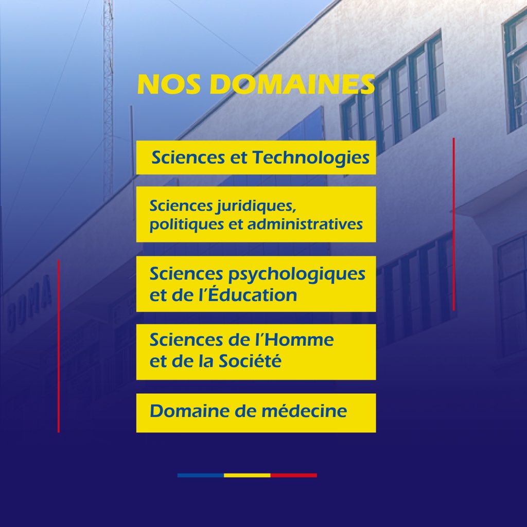 Unigom_RDC's tweet photo. Lâ#UNIGOM poursuit son engagement en faveur de la formation.
Pour l'annĂ©e acadĂ©mique 2026-2027, lâUNIGOM accueille diplĂŽmĂ©s dâĂtat, licenciĂ©s, candidats Ă une spĂ©cialisation et au Doctorat.
Deux nouveautĂ©s : lâĂcole de BĂątiments et Travaux Publics et lâĂcole doctorale.
#UNIGOM https://t.co/Je3GTX8PNd