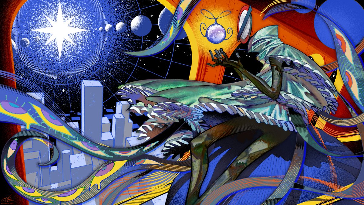 theouterchaos's tweet photo. "If only you were here to grab my hand and show me how to finish the world you designed, then perhaps it wouldn't hurt so much to gaze upon it."  

This GORGEOUS illustration of Proto was made by @Yamainu_ken, words cannot describe how much I adore it. 🥺💜 Please look at it,,, https://t.co/JgHbM7Y1yR
