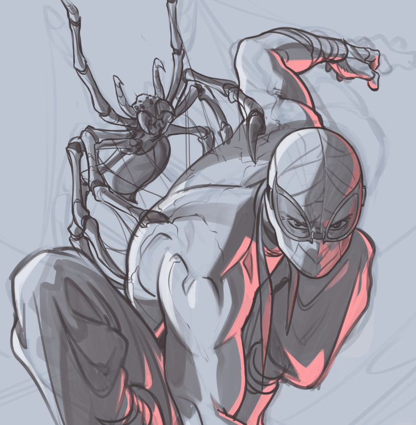 Acezdib's tweet photo. Midnight spidey https://t.co/lqBMtjQ1Fi