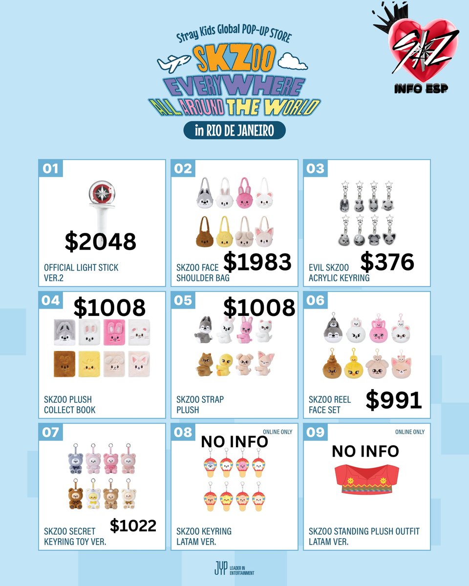 skzinfoespmx's tweet photo. Precios mexicanos de la merch de la POP UP SKZOO en Brasil

Recuerden que los precios pueden variar cuando lleguen a México, pero para que tengan en cuenta un aproximado 🩷 https://t.co/06OReiyGwT