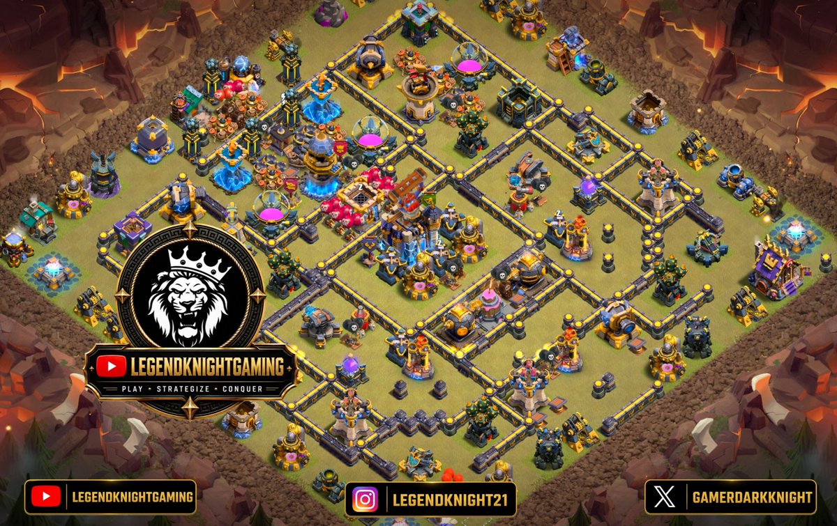 GamerDarkknight's tweet photo. Town hall 18 Legend league base layout

Base Link

https://t.co/ATngSnmYdY

For more base links check my youtube channel 

https://t.co/FF0tZZnjzs

#clashofclans #coc #gaming #probases #elitebases #baselayouts #trending #viral https://t.co/a2ka3YELeS