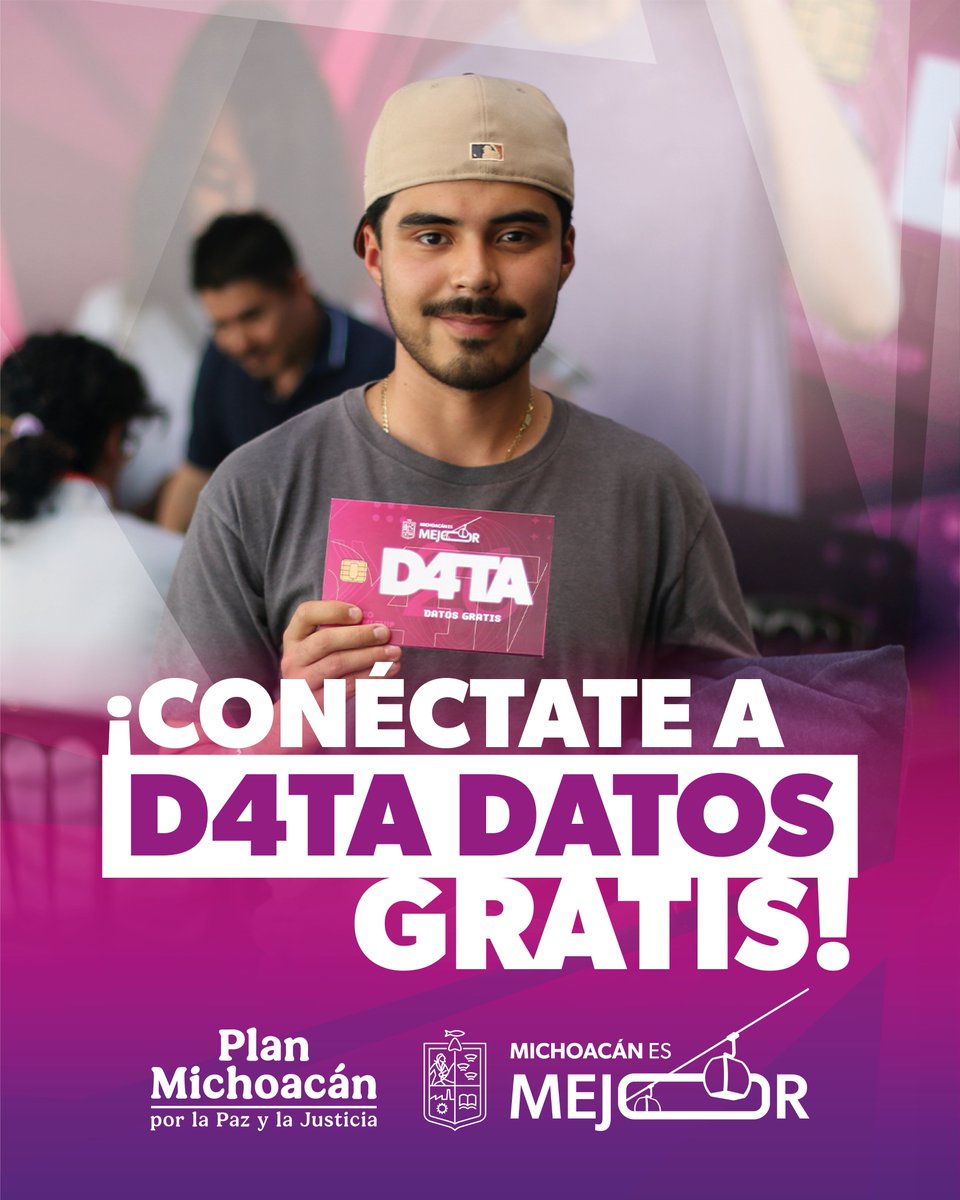 ARBedolla's tweet photo. ¿Eres estudiante de preparatoria o universidad pública en Michoacán? El internet gratuito está a un solo clic de distancia con el programa D4TA. ¡Tienes hasta mañana para registrarte! Ingresa a https://t.co/QR60rYoWHC antes del 4 de septiembre, aprovecha este beneficio y no te quedes fuera. #MichoacánEsMejor