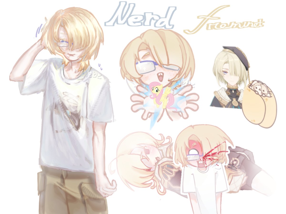 Freminethusband's tweet photo. i have the little headcanon if freminet was in a modern au he will like mlp

#freminet #GenshinImpact #fanart #modernau #菲米尼 #フレミネ https://t.co/m3AYhrRMk8