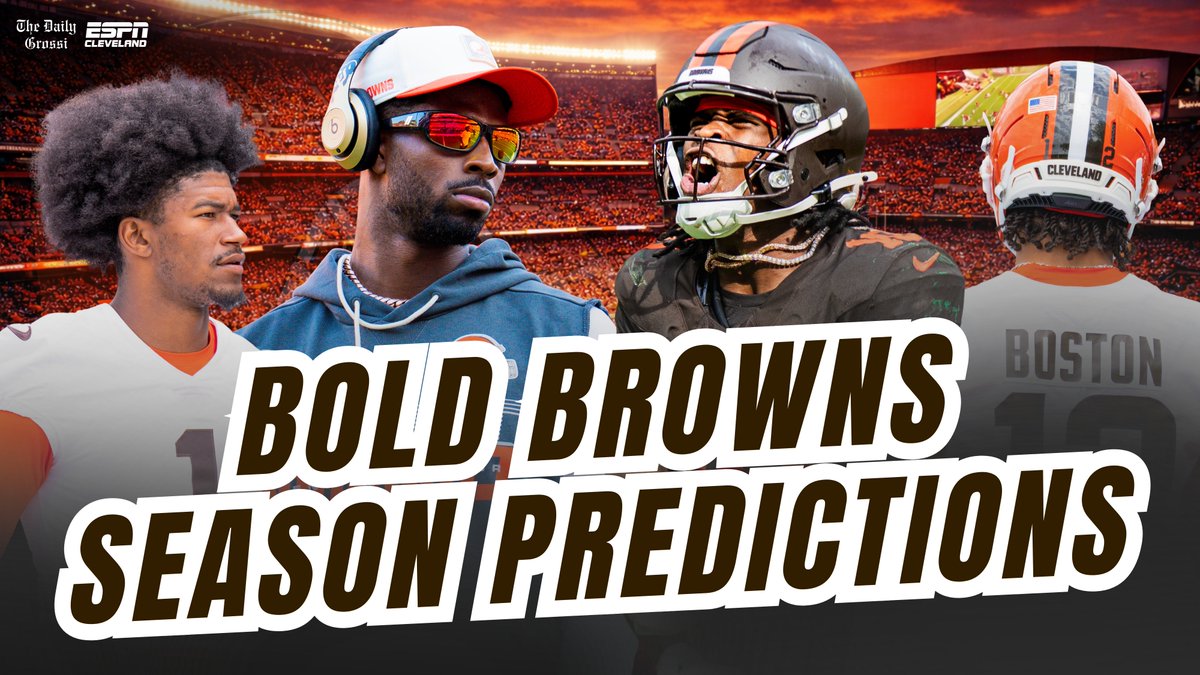 ESPNCleveland's tweet photo. Brand new 'Daily Grossi' MAILBAG episode is LIVE with @TonyGrossi answering YOUR questions and talking: 

- Browns QB room predictions 
- WR production 
- Monken's offense 
- MUCH MORE! 

WATCH: https://t.co/BzCm9ZKkRz https://t.co/n1ip2jTlWr