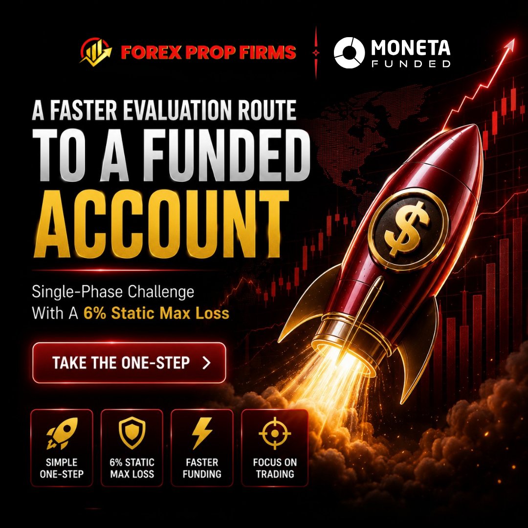 propfirms's tweet photo. Moneta Funded — Why take the long route when one step can get you there? 🚀

The One-Step Challenge offers a more direct path to funding, with a 6% static max loss and a streamlined evaluation.

🎯 One-step evaluation
🛡 6% static max loss
⚡️ Faster path to funding
📈 Built for focused trading

Less complexity. More focus on the trade.

@MonetaFunded  #PropTrading #ForexTrading #PropFirm #ForexPropFirms