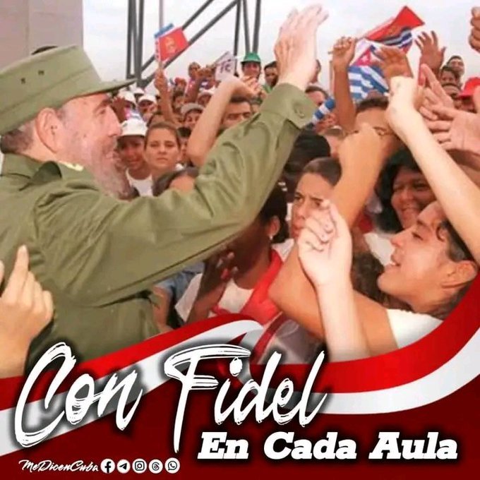 RamnMonte1's tweet photo. #Cuba
# Fidel........"Educar es sembrar valores, es desarrollar una ética, una actitud ante la vida.Educar es sembrar sentimientos".
#100A https://t.co/J0sEmQAW3S